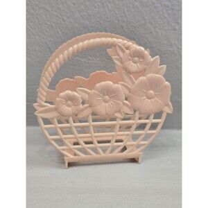 Lusterware Vintage Plastic Napkin Holder Retro Kitchen Art Deco Office Bill Slot